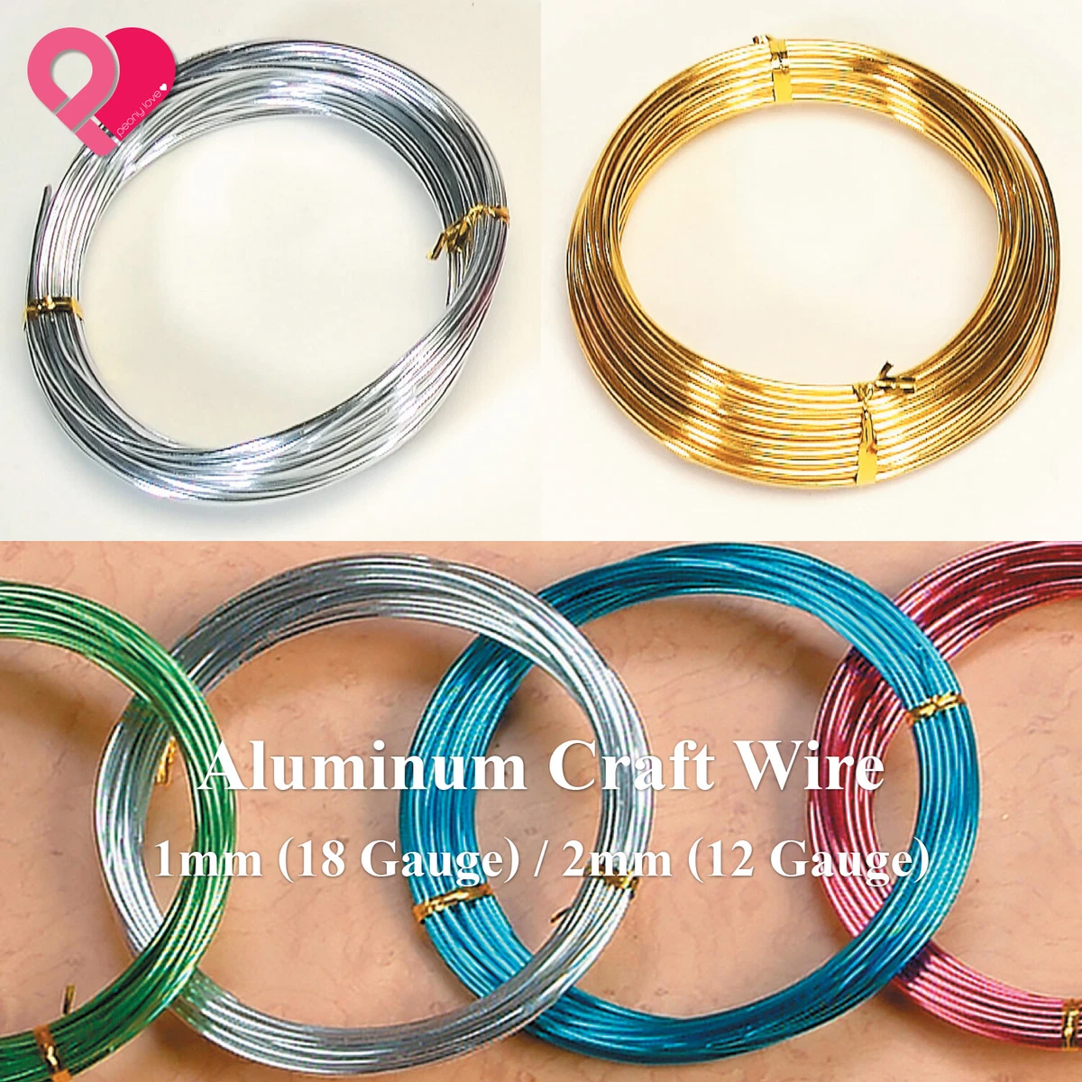 Artistic Wire Aluminum Craft Wire 12Ga