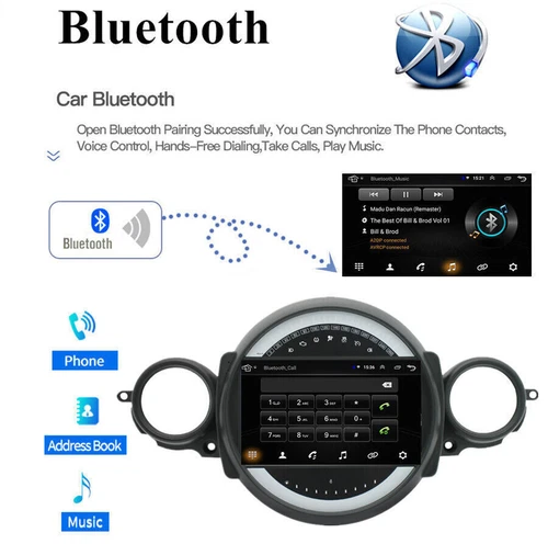 Android 15 CarPlay Stereo Radio Navi 2+64G For BMW Mini Cooper R56 R60 2007-2013 - Picture 16 of 21