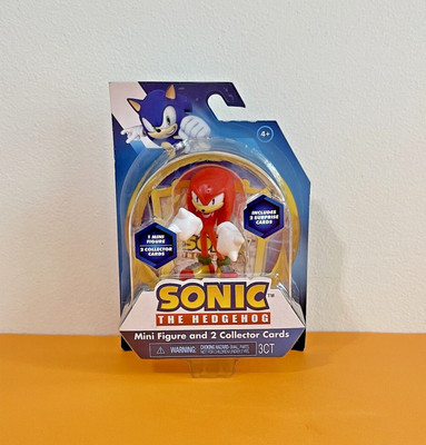 Sonic the Hedgehog ~ ''Knuckles'' Mini Figure and 2 Collector Cards ~ NEW