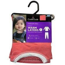 NEW Cuddl Duds Toddler Thermal Layer Tagless Crew  Leggings Base Layer Set