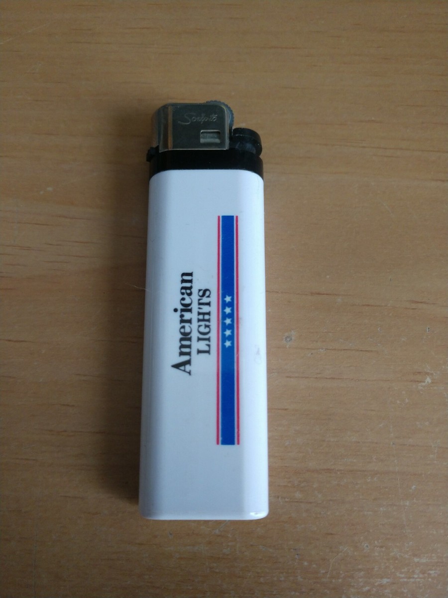 American Lights Cigarettes White Disposable Lighter