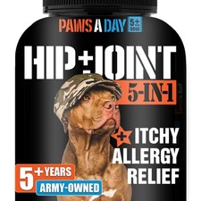 Glucosamine for Dogs Hip  Joint    5-in-1 Combo  Dog Joint Care, Immune and ...