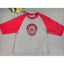Vintage Lee Sport Nebraska Huskers Raglan T Shirt Kids Youth Med Athletic