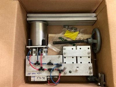 Aerosol or nail polish, mixing ball auto droping machine (steel .187 ball )