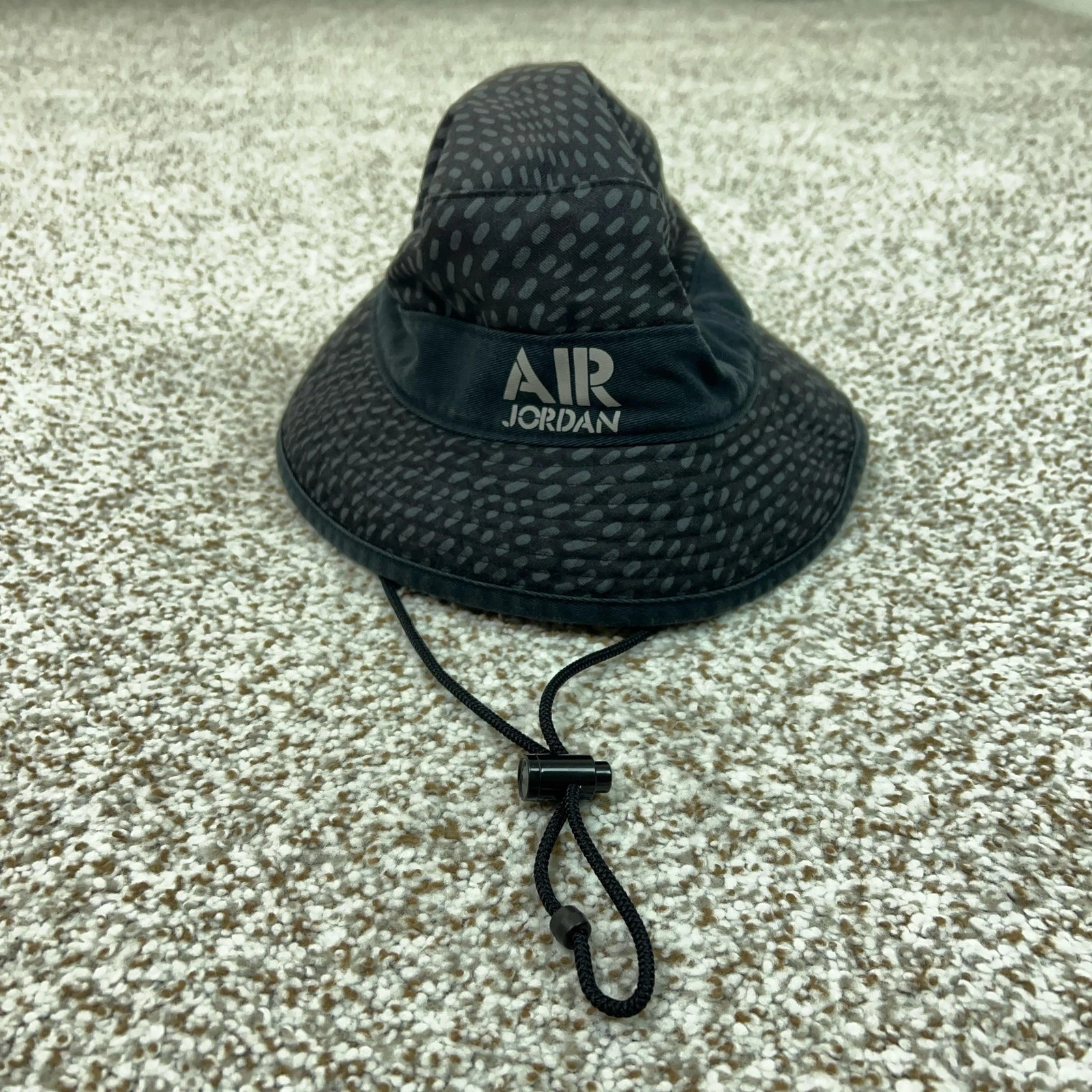 Air Jordan Hat Bucket Fitted Mens Small Black Gray Basketball Sports Jumpman