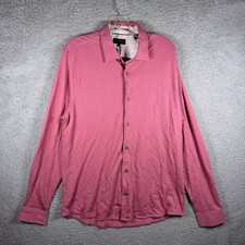 NWT Ted Baker London Rigby Pink LS Pique Shirt Mens Size 5 XL Preppy Office 160