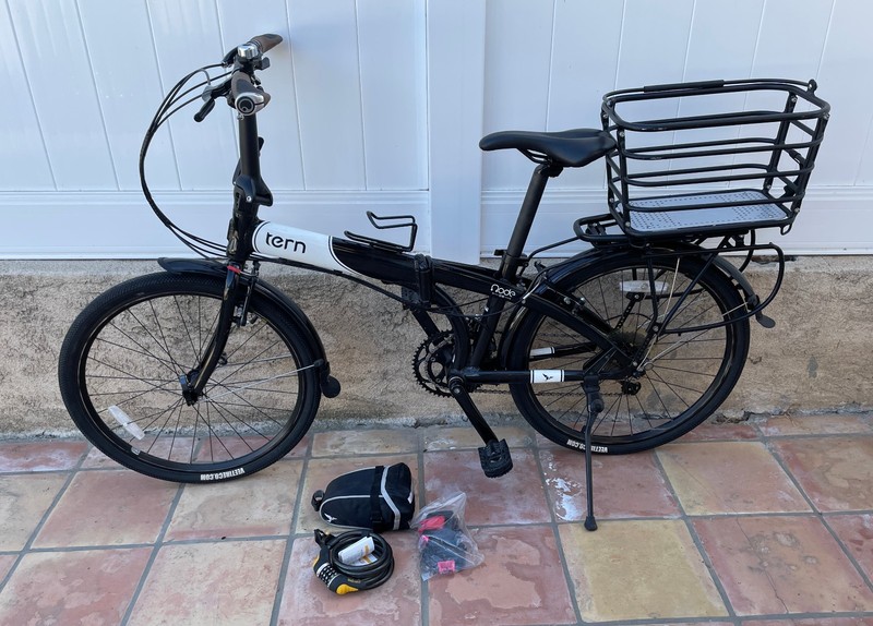 2016 Tern Node D16 Folding Bike w/ 24" Tires & Many Accessories-VERY GOOD SHAPE!