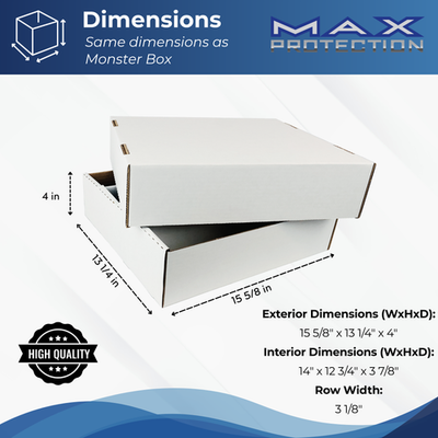 Bundle of 25 Max Pro 3200 Count Cardboard Baseball Card 4-Row