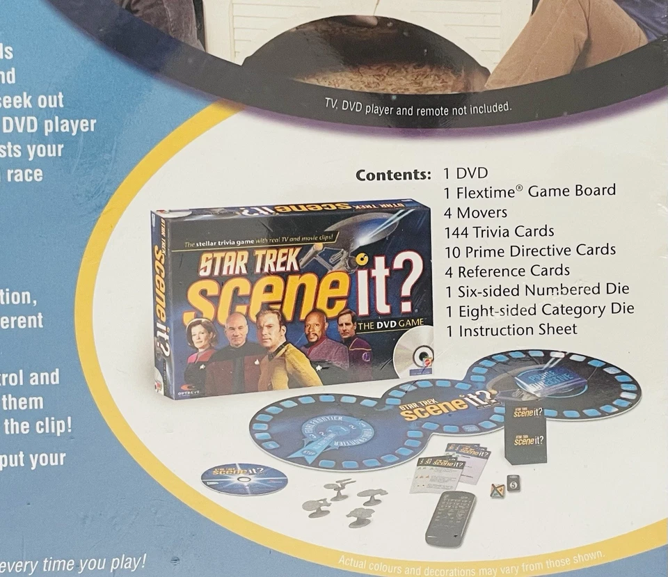 Star Trek Scene It DVD Board Game 2008 Mattel Factory Sealed Movie Trivia Gift - Image 4 of 4