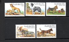 AUSTRALIA MNH 1980 SG729-733 DOGS