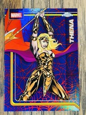 2026 Topps Chrome Marvel Comics #176 Thena Spider-Web Red/Blue Refractor /62
