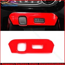 Caja de almacenamiento de encendedor central rojo brillante para Chevrolet Trax 2023-25