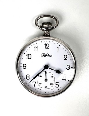 PERSEO POCKET WATCH With License Plate MANUAL WINDING CORTEBERT 160 - Perfect  