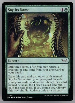 Say Its Name Duskmourn: House of Horror Foil