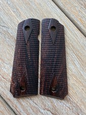1911 Exotic Cocobolo Wood Grips Government Full Size Colt - Double Diamond
