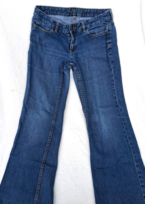 Michael Kors Size 6P Women's Regular Straight Leg Mid Rise Blue Denim