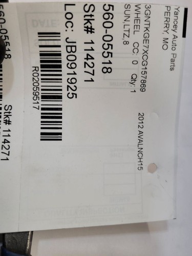 2011 2012 2013 2014 CHEVROLET SUBURBAN 1500 Wheel 20x8-1/2 5 Spoke - Picture 9 of 12