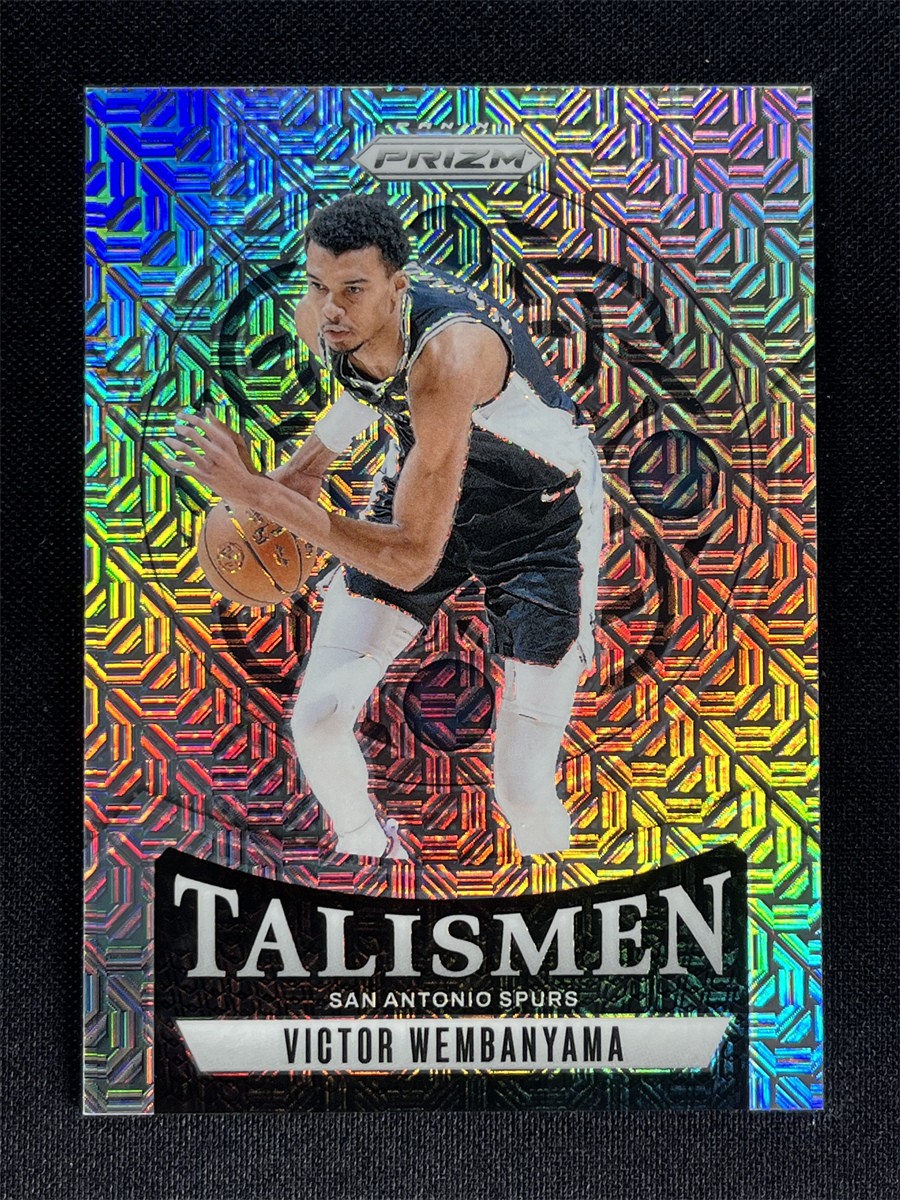 2024-25 Panini Prizm Victor Wembanyama #10 Mojo Prizm Talismen Spurs /25