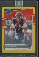 2020 Panini Donruss Optic Gold #151 Joe Burrow White Box 1/1 Auto RC Rookie