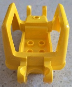 LEGO DUPLO - YELLOW TRACKLESS SCRAPER - 10813 - VINTAGE - USED