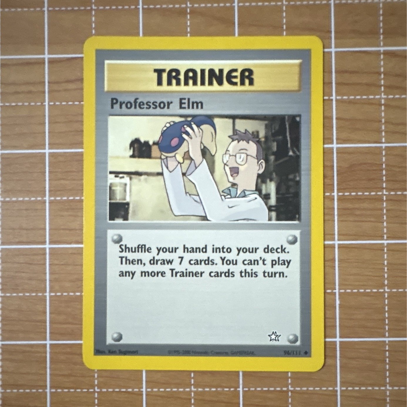 Pokémon TCG Neo Genesis Professor Elm 96/111 Unlimited Eng UC