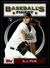 2020 Topps Finest Flashbacks A.J. Puk Rookie Oakland Athletics #146