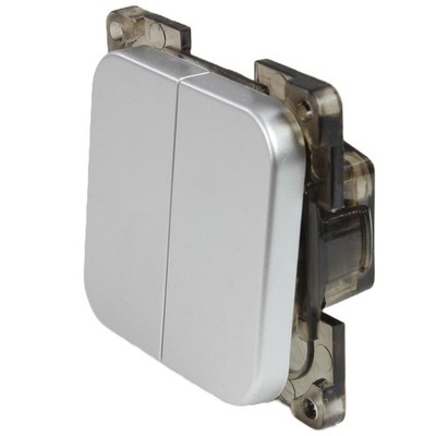 C-Line Presto Inprojal CBE 12-230 Volt Serienschalter Wohnmobil Wohnwagen silber