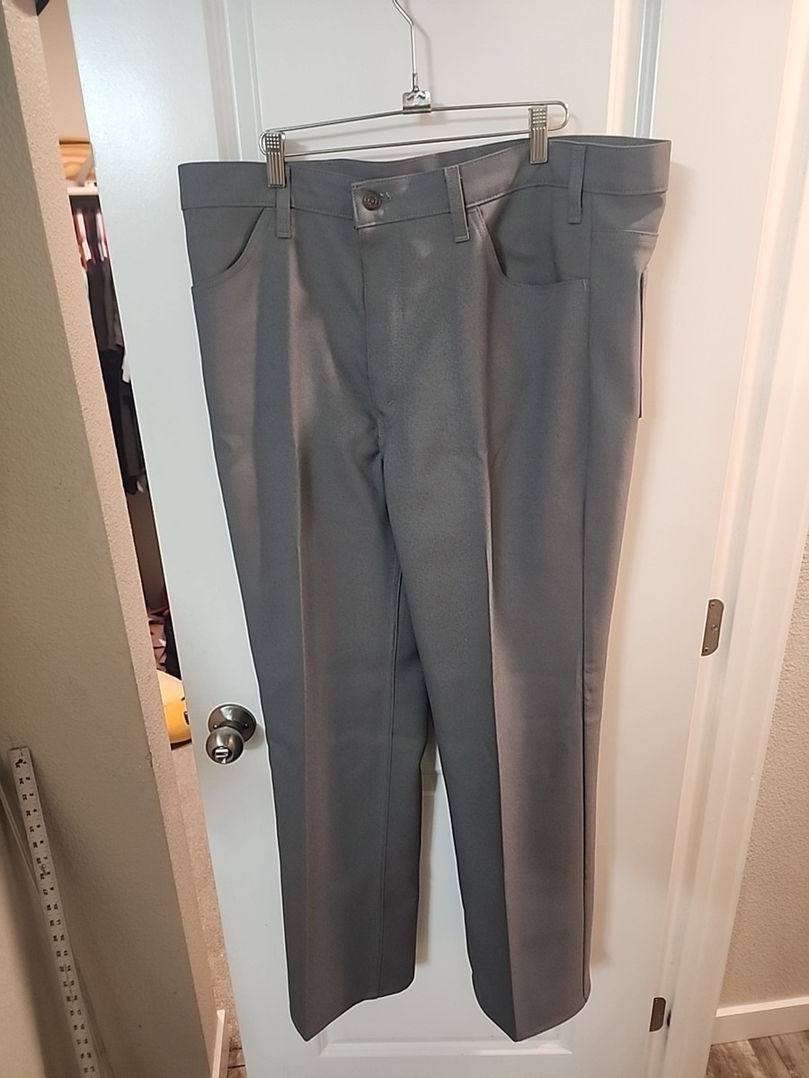 Vintage 60's Black Tab Levis Sta-Prest Gray Pants Size 40x34 517