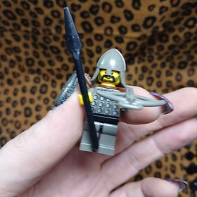 Vintage LEGO Castle Minifigure Lot &ndash; Knights, Weapons, Shields - Dragon Lion Bat