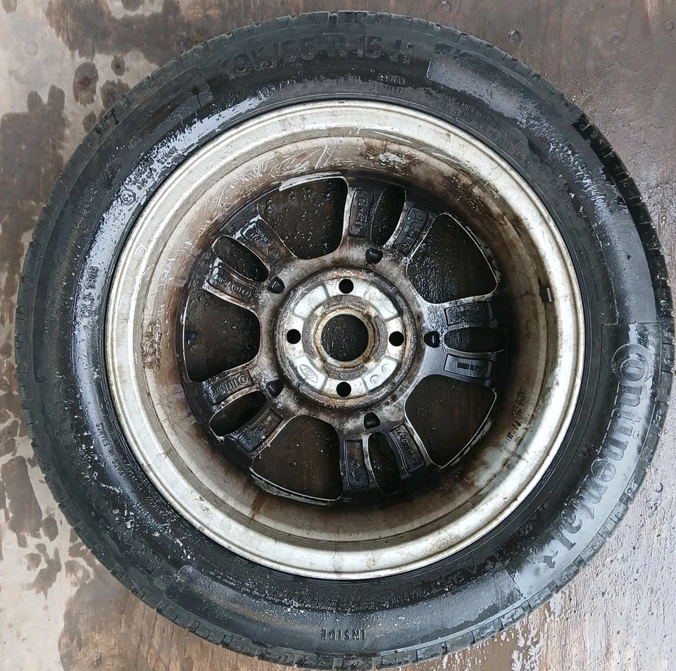 FORD FIESTA ALLOY WHEEL 15" COMPLETE WITH CONTINENTAL TYRE X1 SINGLE SPARE - Image 3 of 4