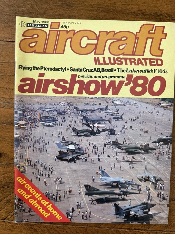 Aircraft Illustrated Magazine May 1980 Airshow ‘80 F-104 F-4 Air Force Navy RAF