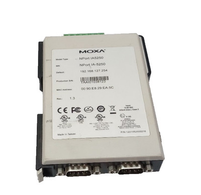 MOXA NPORT IA5250 SERIAL IA DEVICE SERVER 1201052500216 (FREE SHIPPING)