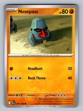Nosepass 097/182 Common SV10: Destined Rivals NM - LP Pokemon TCG