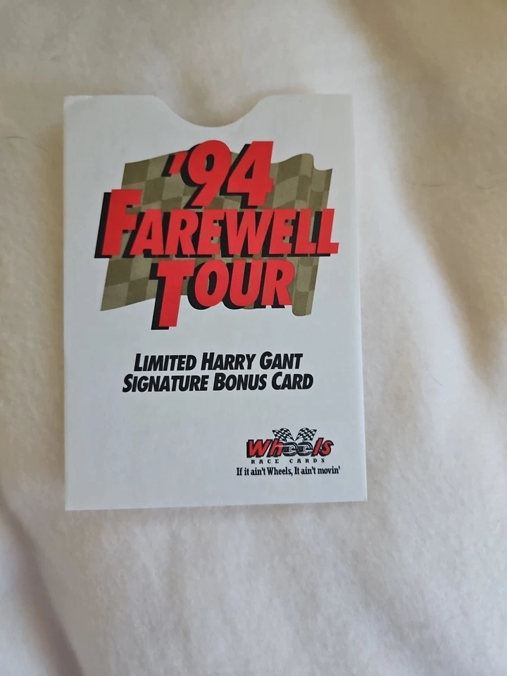 1994 Wheels Farewell Tour Harry Gant Harry On A Hog Numbered 1648 of 3300 Card - Image 3 of 3