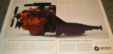 1965 Chrysler Engine Trans Warranty Original Large Advertisement Print Ad 65 1965 Chrysler Engine Trans Warranty Original Large Advertisement Print Ad 65