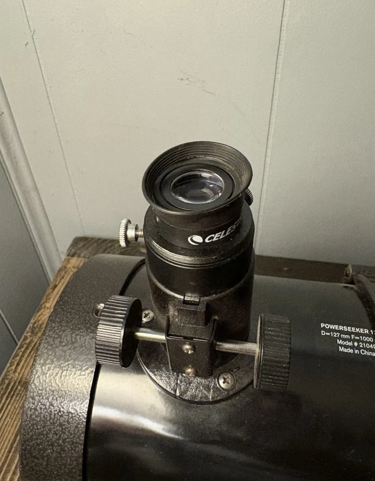 Celestron PowerSeeker 127EQ Telescope GUC Used Tested Works Great  With Tripod - Image 3 of 4