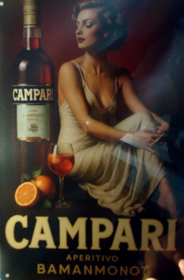 CAMPARI APERITIVO    Retro Blechschild 30 x 20 cm Metallschild