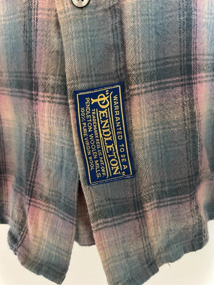 $1200 Maison Margiela X Pendleton flannel shirt Sz 40 - Image 2 of 4