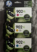 HP 902XL Cyan Magenta Yellow Ink Cartridges