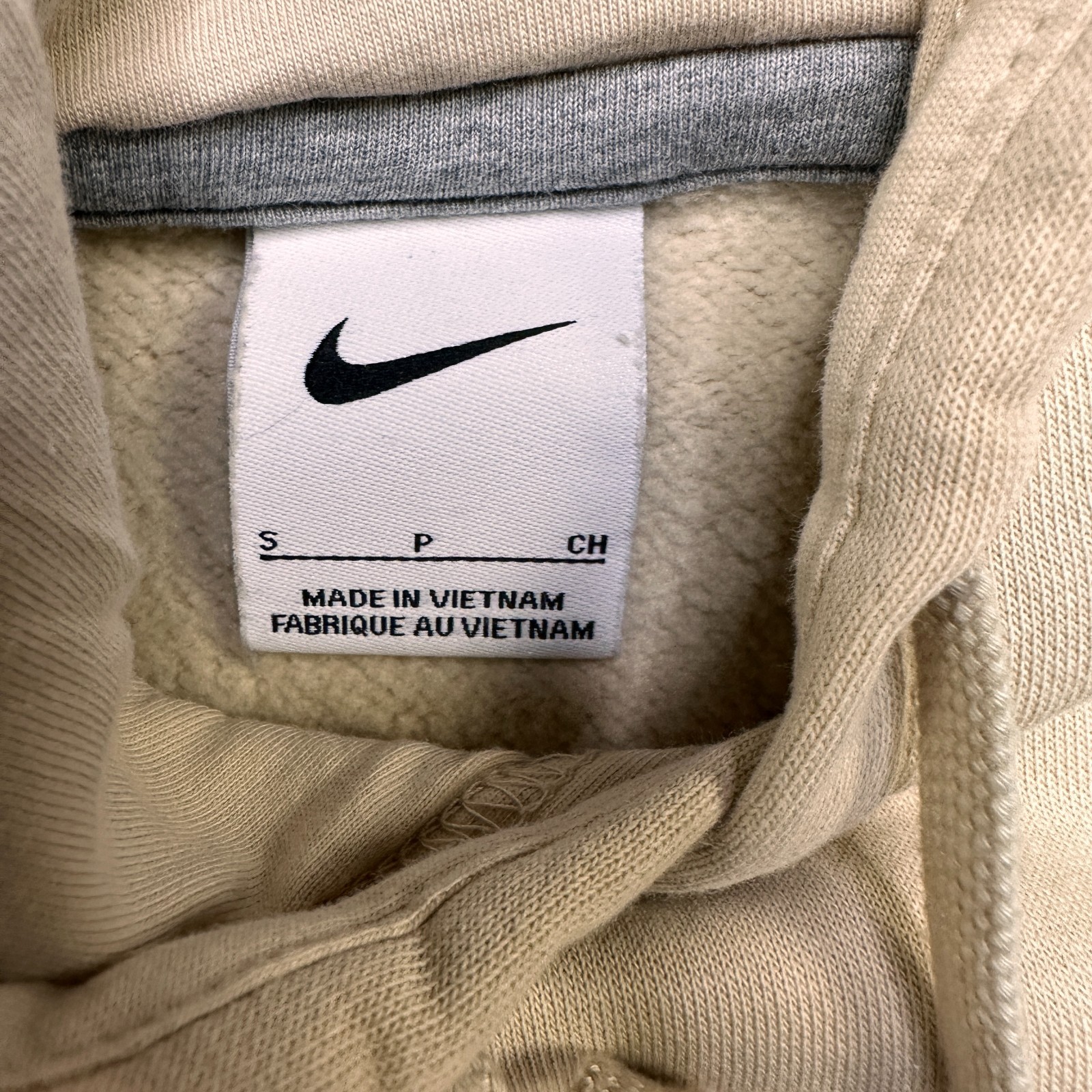 Stanford Nike Hoodie Mens S Tan Logo Spellout Pullover Sweatshirt Long Sleeve image 8