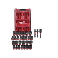 SHOCKWAVE Impact-Duty 1/2"Drive Metric & SAE Standard PACKOUT Socket Set (27-PC)