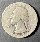1939-S Silver Washington Quarter (Circulated) - (#4032) Fine Condition