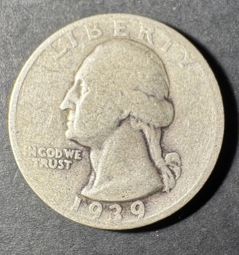 1939-S Silver Washington Quarter (Circulated) - (#4032) Fine Condition