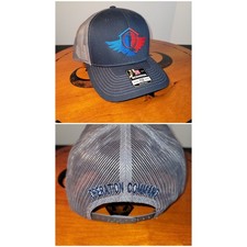 Richardson 112 Trucker Hat Navy Grey Operation Command Snapback Mesh Cap NEW