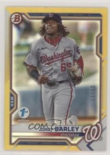 2021 Bowman Draft 1st Edition Gold Foil 11/50 Jordy Barley #BD-6 0cz