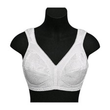 2 PLAYTEX 18 Hour White Ultimate Shoulder Comfort Wireless Bras Size 38B
