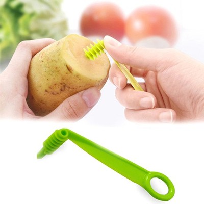 2 PCS Spiral Slicer Cutter Potato Cucumber Vegetable Hand Crank Vegetable Cut-ym