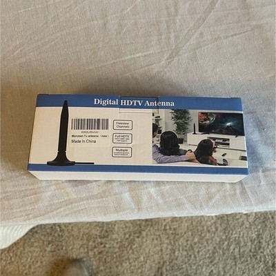 Monzen TV Antenna HDTV VHF UHF Full HDTV Multiple Outputs Black