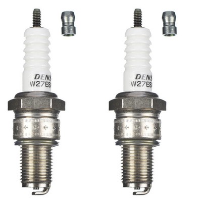 DENSO Zündkerze W27ESR-U 2er Set (für: Rieju MRT 50 Freejump SM (Euro 4) 18-19 )