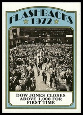First Time Dow Jones Closes Above 1,000 Flashbacks 2021 Topps Heritage #NF-DJ